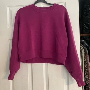 lululemon perfectly oversized crop crew